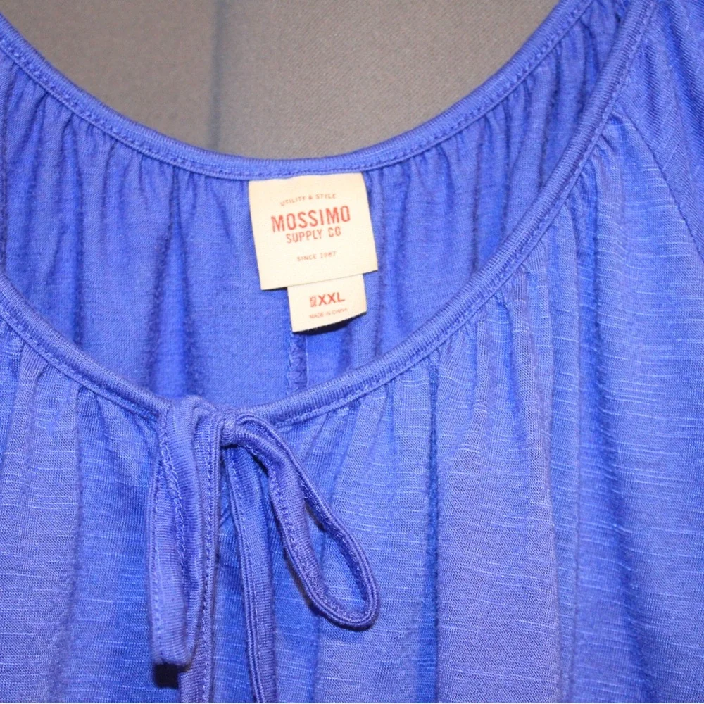 Mossimo Supply Co. Blouse royal blue size XXL - Picture 2 of 8